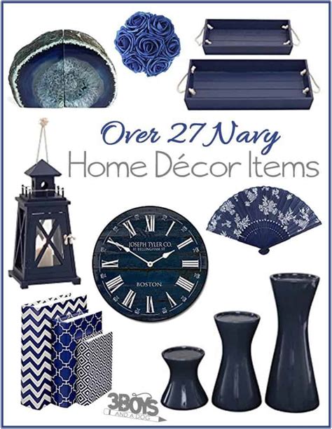 15 gorgeous gift ideas for the home. 27+ Fun Navy Home Decor Pieces - 3 Boys and a Dog