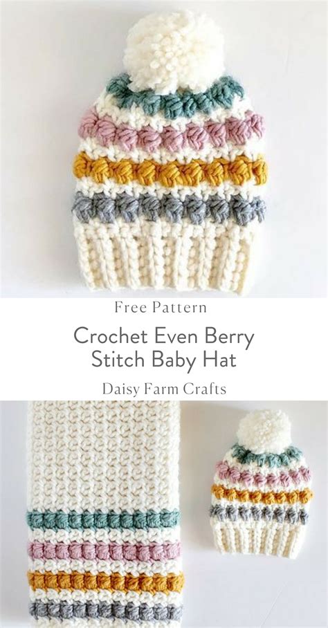 Daisy Farm Crafts Crochet Hats Crochet Baby Hats Crochet Beanie Pattern