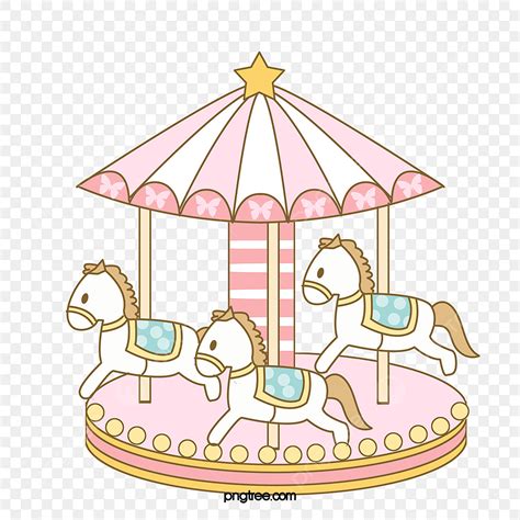 Carousel Png Image Hand Painted Carousel Carousel Clipart Vector