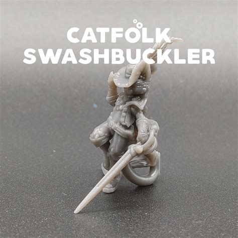 Catfolk Swashbuckler Printed Obsession Dandd Dungeons And Dragons