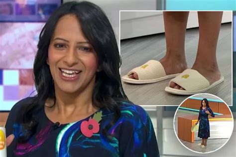 Gmb S Ranvir Singh Presents Show In Her Slippers Due To Strictly Feet Agony Irish Mirror Online