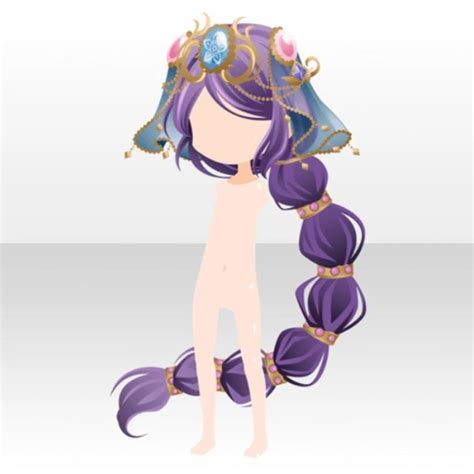 Arabian Market Long Braided Hair Vera Purple Anime Braids Manga
