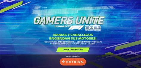 Inscríbete Al Torneo Gamers Unite Ft F1 2021 Gamers Unite