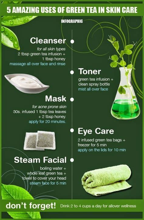 5 Amazing Uses Of Green Tea In Skin Care Green Tea Skin Care Green