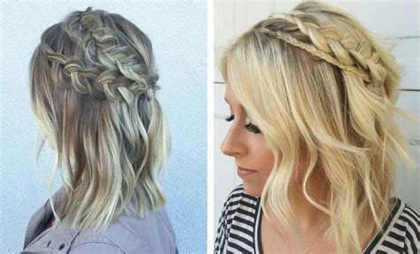 Easy shoulder length hairstyles for every day. 17 Chic Braided Hairstyles for Medium Length Hair | StayGlam