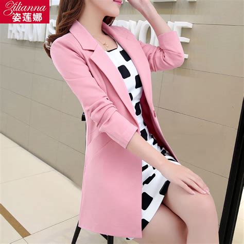 [usd 82 60] Aa Suit Women 2018 New Spring Korean Style Slim Small Suit Plus Size Long Sleeve Mid