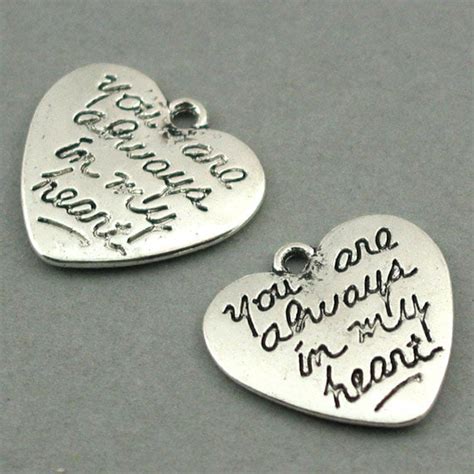 Heart Quote You Are Always In My Heart Antique By Beadtoyou