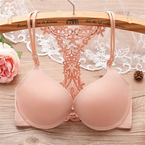 Shengmeiyu New Fashioin Style Beauty Back Seamless Front Buckle Sexy Push Up Bra Underwear