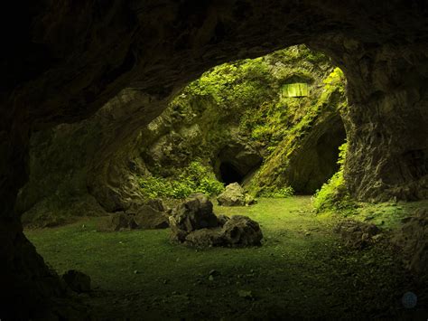 Free Photo Green Cave Cave Green Landscape Free Download Jooinn