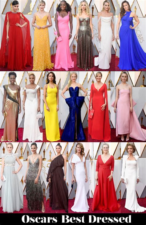 Who Was Your Best Dressed At The 2018 Oscars Red Carpet Fashion Awards