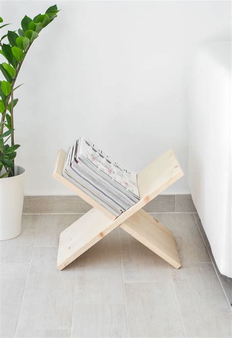 Make This Wooden Magazine Rack From A Single Board Man