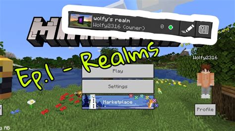 Mcpe Ep1 Realms Youtube