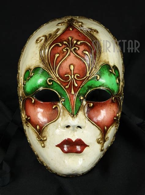 Genuine Venetian Mask Made In Italy Volto Masquerade Costume Wall Decor