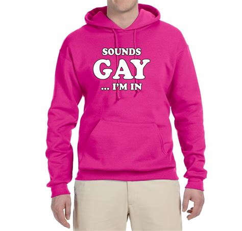 sounds gay im in funny lgbt pride unisex sweatshirt ally novelty hoodie ebay