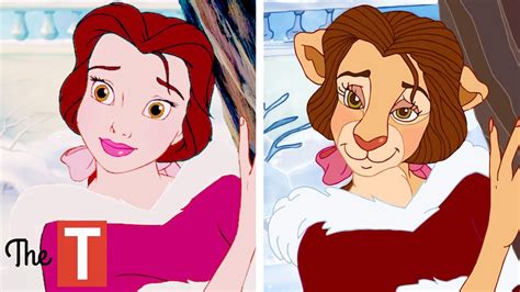 20 Disney Characters Reimagined As Animals Youtube