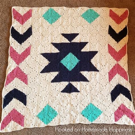 Cal Southwest Granny Square Blanket Crochet Pattern Part