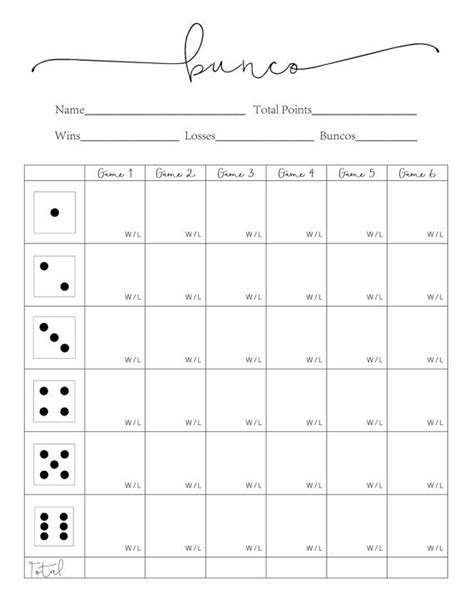 Free Bunco Printable Score Sheets Customize And Print