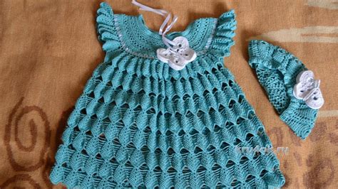 Crochet Patterns For Free Crochet Baby Dress 1544 Youtube