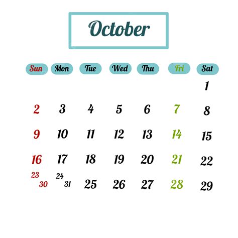 Calendar October Png Transparent Calendar 2022 Of October In Blue