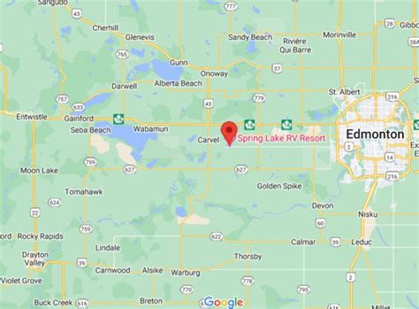 Spring Lake Alberta Area Map And More