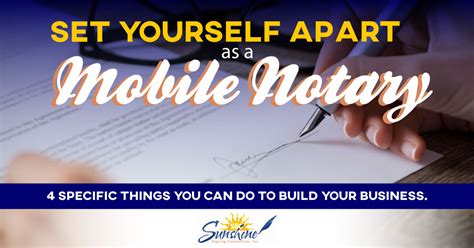 Set Yourself Apart As A Mobile Notary Sunshine Signing