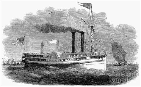 Steamboat 1850 Photograph By Granger