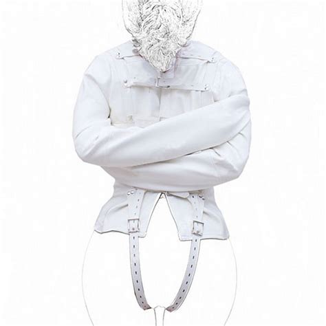 Asylum Straight Jacket Costume Harness Restraint Armbinder Unisex White