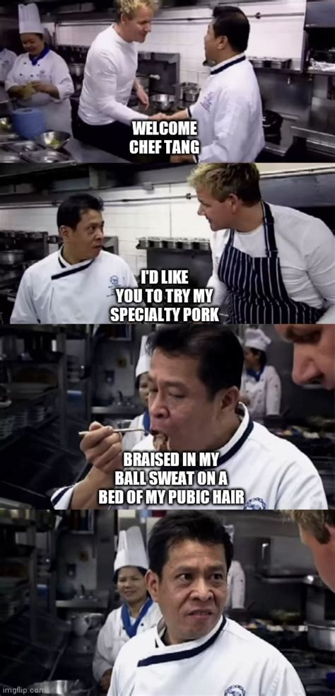 Gordon ramsay is all too aware of this, especially this week, when a video from his old tv show—one that's been off the air for eight years—resurfaced to the when he arrived, he met with chef chang of the now closed thai restaurant blue elephant. Chef Chang Tastes Gordon Ramsey's Pad Thai - Imgflip