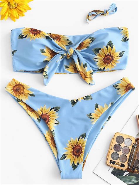 Classy Sunflower Swimsuit In Bikini Set Bikinis Cute Swimsuits Hot