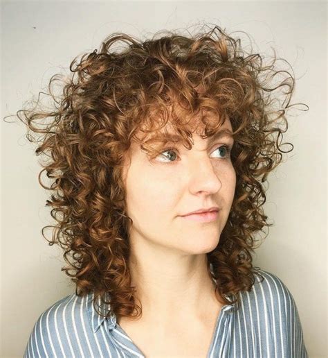 Medium Natural Layered Hairstyle Thin Curly Hair Curly