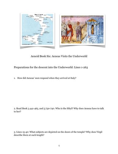 Ocr Classical Civilisation A Level World Of The Hero Aeneid Book 6