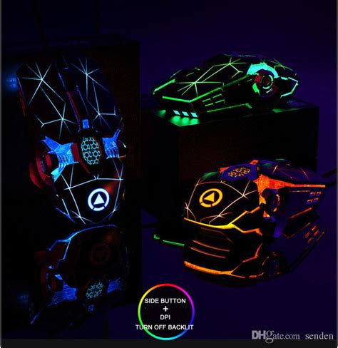 2021 Luminous Gaming Mouse Rgb Cooling Light Usb Wireless Optical Gamer