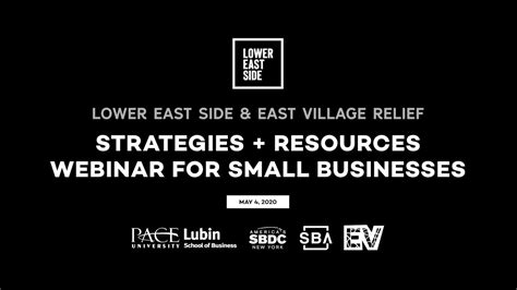 Strategies And Resources Webinar For Small Business Youtube