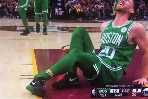 Gruesome Watch Celts Gordon Hayward Break His Ankle Fast Philly Sports