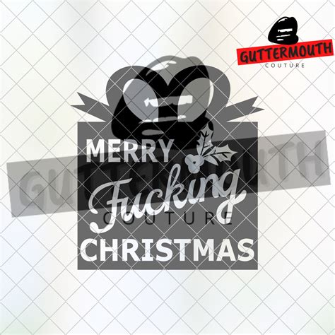 merry fucking christmas svg dxf eps png offensive etsy