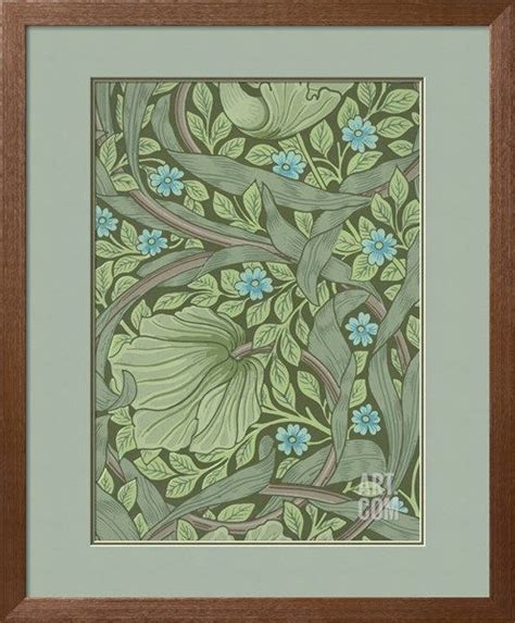 William Morris Wallpaper Sample With Forget Me Nots C1870 Giclee