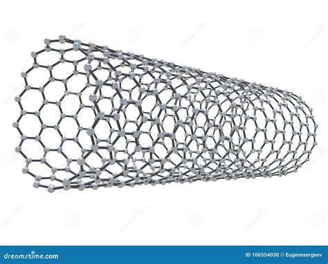 Carbon Nanotubes Molecule Structure 3d Stock Illustration