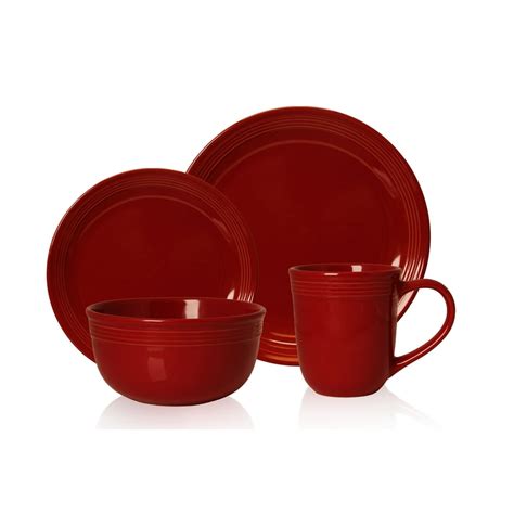 Mainstays Chiara 16pc Red Dinnerware Set