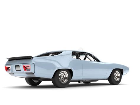 Metallic Pastel Blue Modern Sports Luxury Car Stock Illustration
