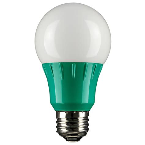Green Frosted A19 Led 3w Medium Base E26 Light Bulb