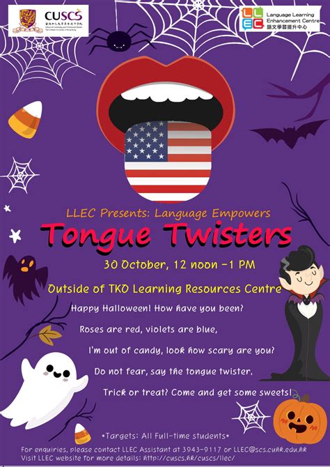 Llec Presents Language Empowers Tongue Twisters Cuscs Language