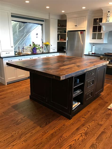 Reclaimed Wood Kitchen Island Dining Table Top Attach To Your