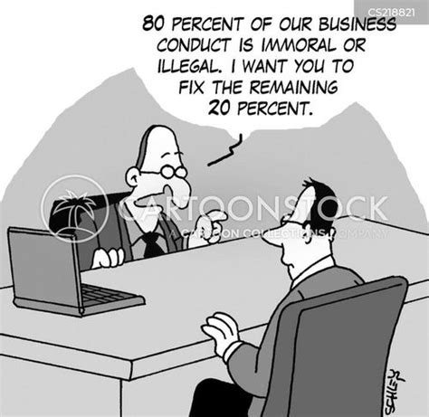 Ethical Behavior Cartoons And Comics Funny Pictures From Cartoonstock