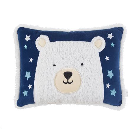 Bear Sherpa Decorative Pillow For Kids By American Kids
