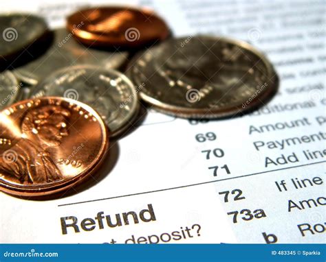 Income Tax Refund Stock Image Image Of Financial Dimes 483345