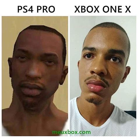 Ps4 Pro Vs Xbox One X Gta San Andreas Xboxmemes Memes De