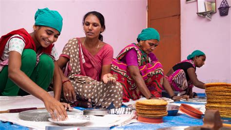 Four Women In India Making Food Together