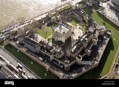 Aerial View Of The Tower Of London Stock Photo Alamy