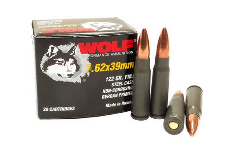 Wolf Ammo Performance 762x39mm 122 Grain Bi Metal Full Metal Jacket