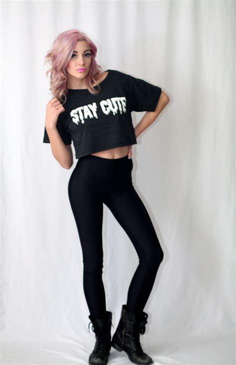 Stay Cute Crop Top Emo Scene Outfits Pinterest Pastel Goth